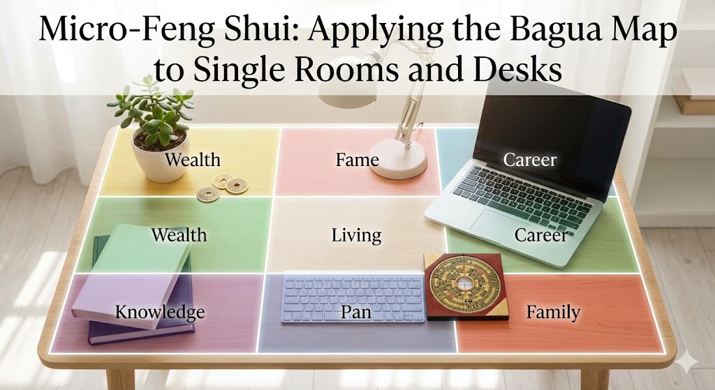 Micro-Feng Shui: Applying the Bagua Map to Single Rooms and Desks