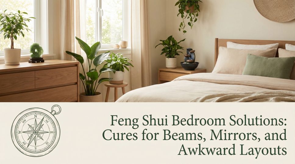 Feng Shui Bedroom Solutions: Cures for Beams, Mirrors, and Awkward Layouts