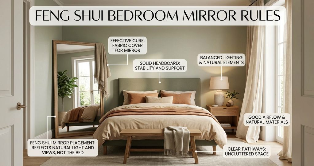 Feng Shui Bedroom Mirror Rules: The Ultimate Placement Guide | Feng ...