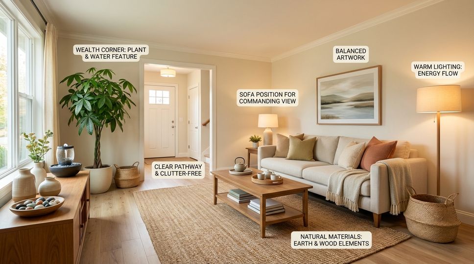 Feng Shui Living Room Guide: Layouts for Harmony & Wealth | Feng Shui ...